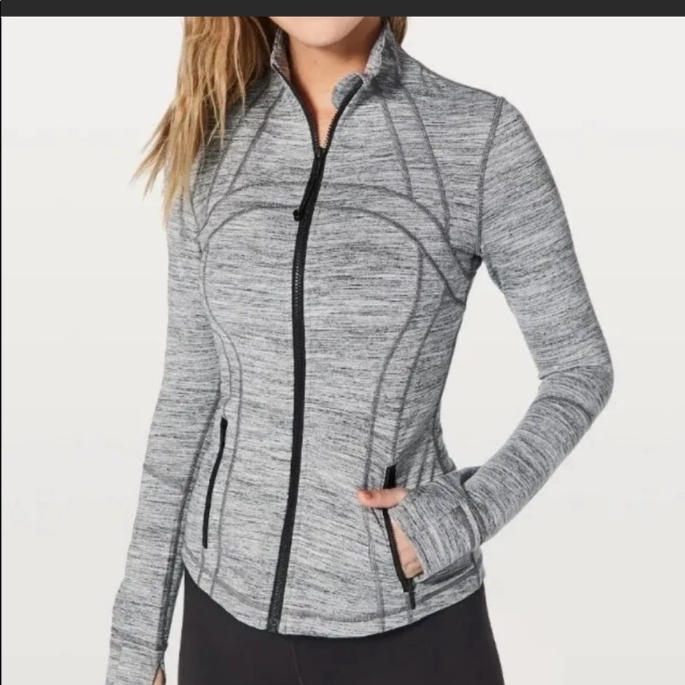 Lululemon Define Jacket Grey Herringbone